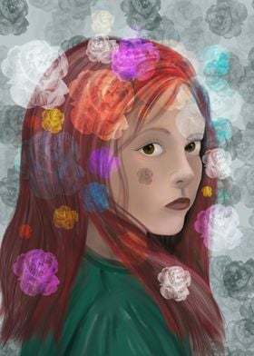  Redheaded flower girl