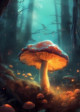 Mushrooms Glowing