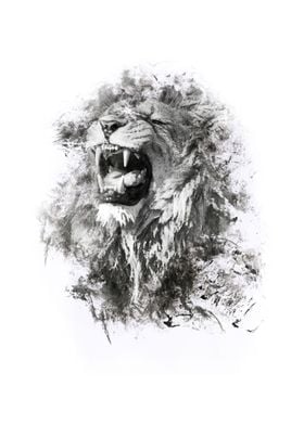 painting lion