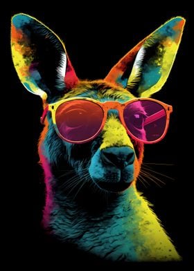 Kangaroo With Sunglasses