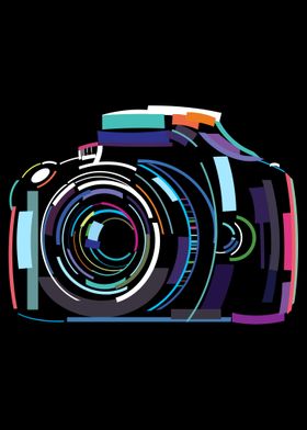 Photo camera abstract