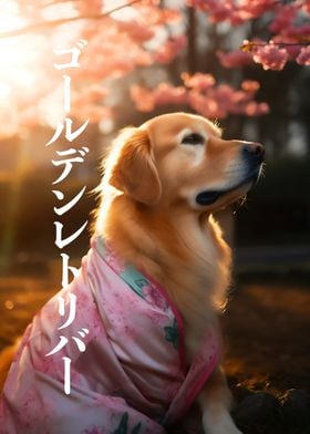 Golden Retriever Kimono