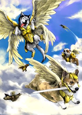 Angel dog army