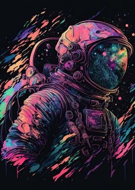 Neon astronaut 