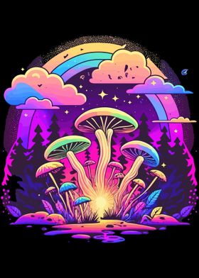 mushrooms forest