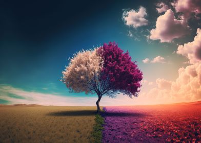 colorful tree