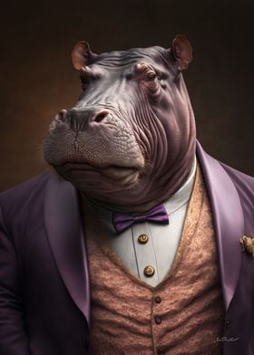 Hippopotamus Portrait