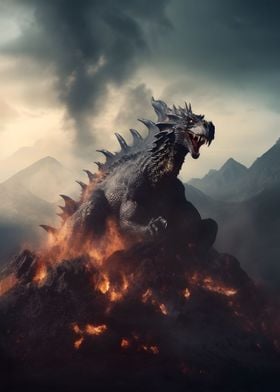Dragon on Fire Mountain