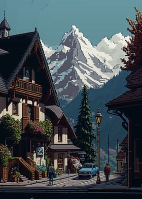 Samoens Pixel art