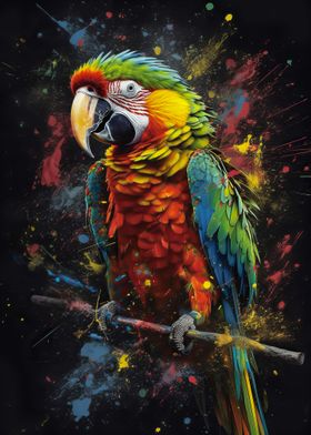 Parrot painting