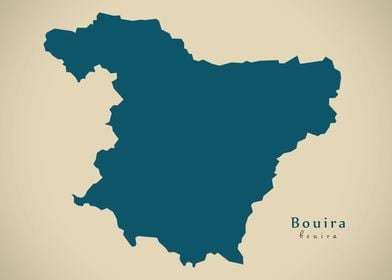 Bouira province map