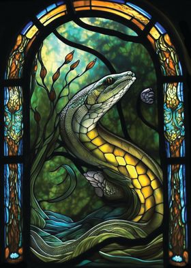 Sea Snake Stained Glass