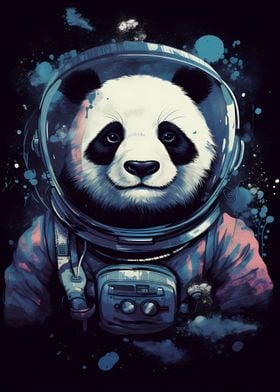Panda Astronaut Galaxy