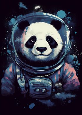 Panda Astronaut Galaxy