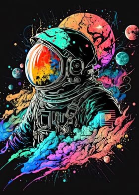 Neon astronaut 