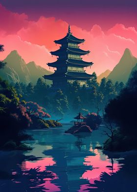 Serene Japanese Temple