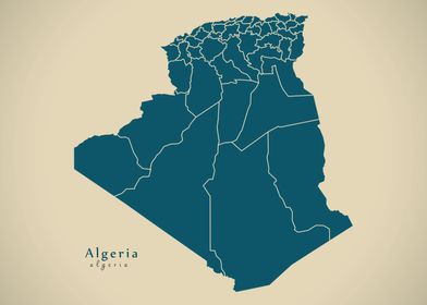 Algerian provinces map