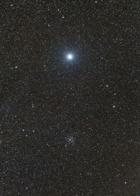 Star Sirius and Messier 41