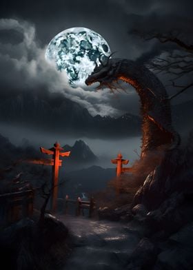 Japanese dragon night