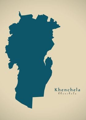 Khenchela province map