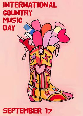 Country Music Day Poster