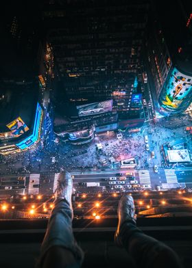 Legs over New York City