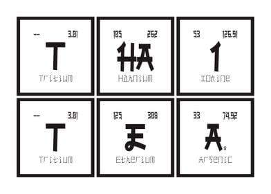 Thai Tea Periodic Table