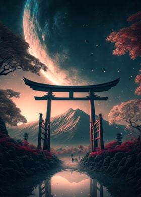 Japanese Torii Landscape