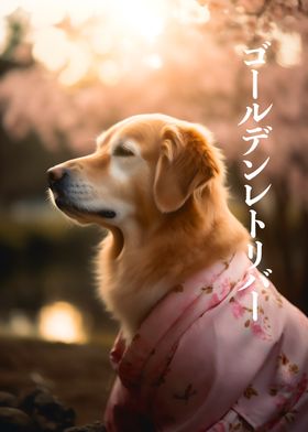 Cherry Blossom Retriever