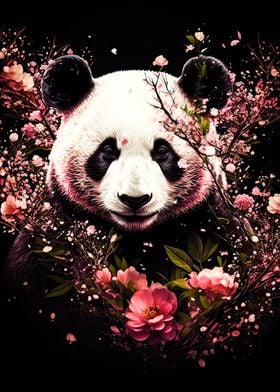 Panda cherry blossom japan