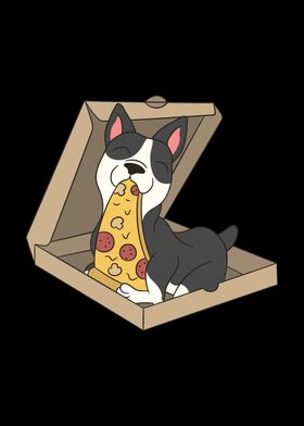 Boston Terrier Pizza 