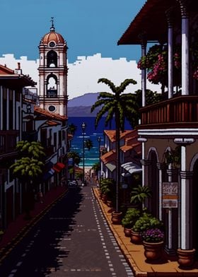 Puerto Vallarta Pixel art