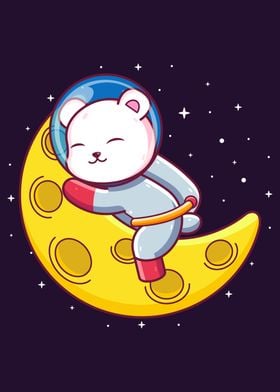 Polar Bear on The Moon