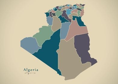 Algeria provinces map