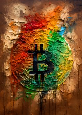 Bitcoin Symbol Painting