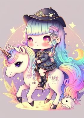 cute horse riding girl 