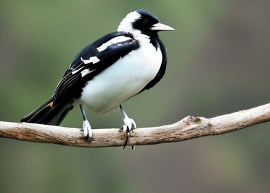 A beautiful magpie bird