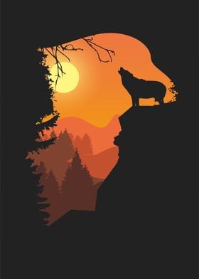 wolf silhouette 8