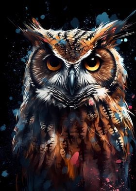 Owl Digital Art