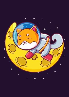 Shiba Inu on The Moon