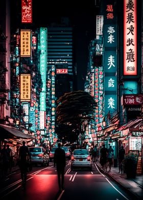 Tokyo japan neon