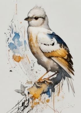 Majestic Bird Watercolor