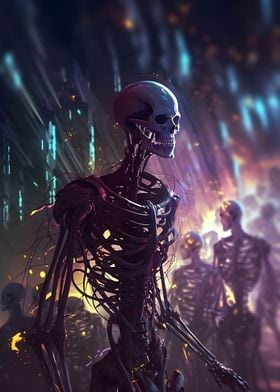 Cyborg Skeleton Army