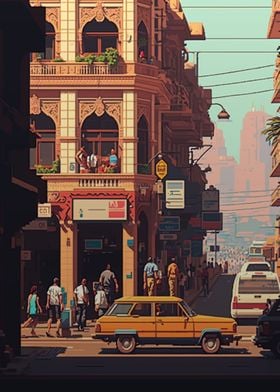 Bombay 02 Pixel art