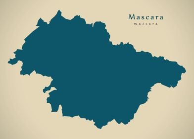 Mascara province map