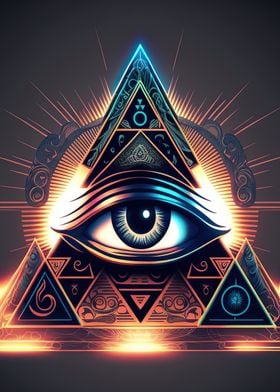 Eye inside a pyramid