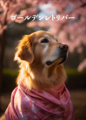 Cherry Blossom Dog