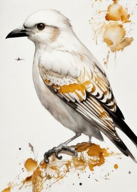 Nature Painting Bird Poste