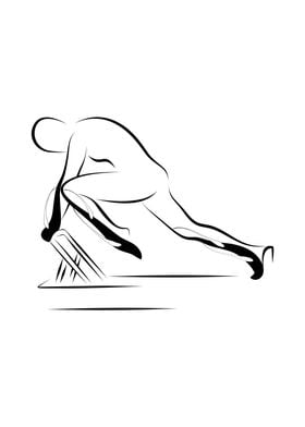 Pilates knee stretch 