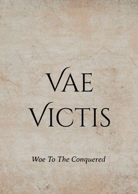 Latin Quote Vae Victis